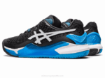 Asics Gel Resolución 9 Arcilla Blanco Negro Rendimiento Superior - Image 3
