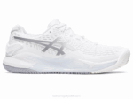 Asics Gel Resolución 9 Arcilla Blanco Plata Estilo y Rendimiento