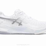 Asics Gel Resolución 9 Arcilla Blanco Plata Estilo y Rendimiento