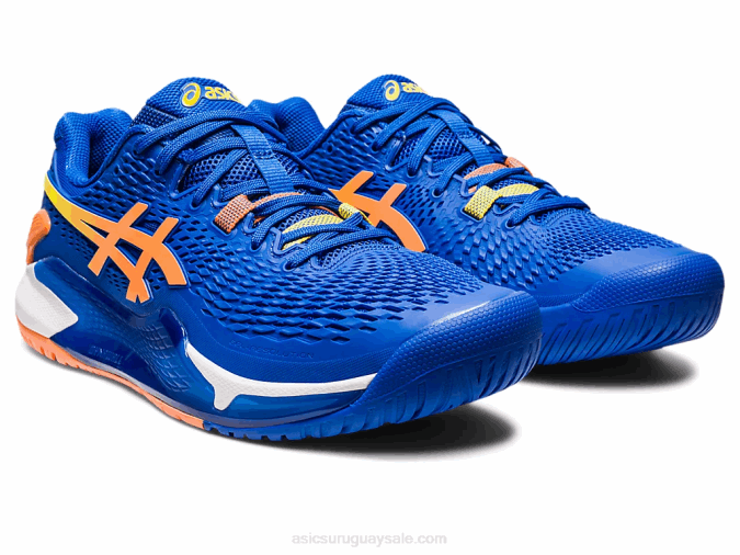 Asics gel resolución 9 azul atún melocotón estilo y confort - Image 2