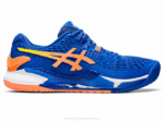 Asics gel resolución 9 azul atún melocotón estilo y confort