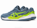 Asics gel resolución 9 grado escuela azul acero verde peligro - Image 3