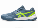 Asics gel resolución 9 grado escuela azul acero verde peligro - Image 4