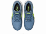 Asics gel resolución 9 grado escuela azul acero verde peligro - Image 6