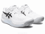Asics gel resolución 9 zapatillas arcilla blanco negro - Image 2