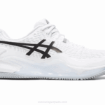 Asics gel resolución 9 zapatillas arcilla blanco negro