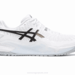 Asics Gel Resolución 9 Zapatillas Blanco Negro Rendimiento Superior