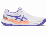 Asics gel resolución escolar blanco amatista para niños