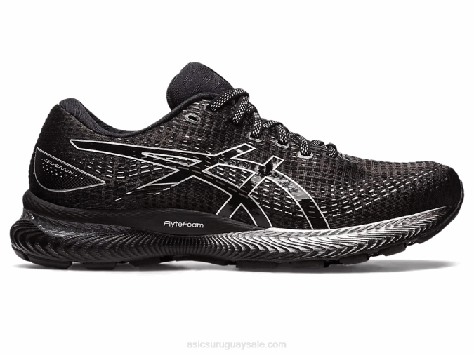 Asics Gel Saiun 2LVJ509 Zapatillas Negro Plata Rápidas y Confortables - Image 1