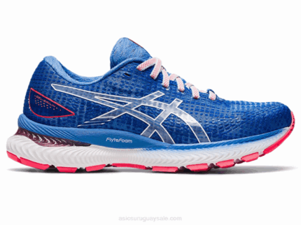 Asics gel-saiun Zapatillas Cielo Suave Blanco Ideal para Correr