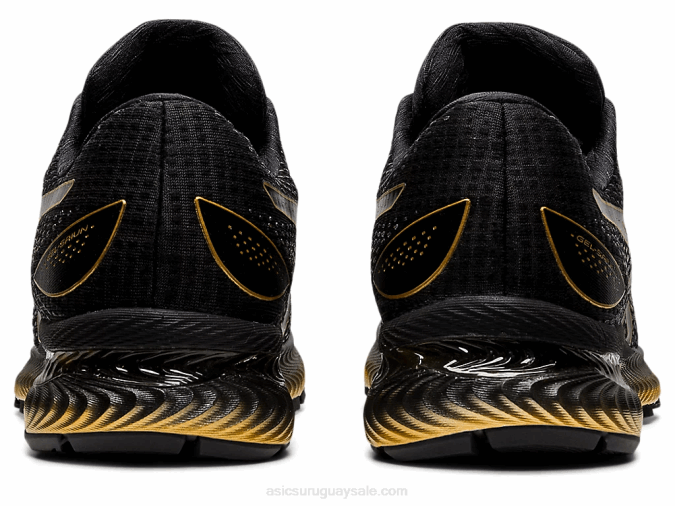 Asics Gel Saiun Zapatillas Negro Oro Puro para Correr - Image 5