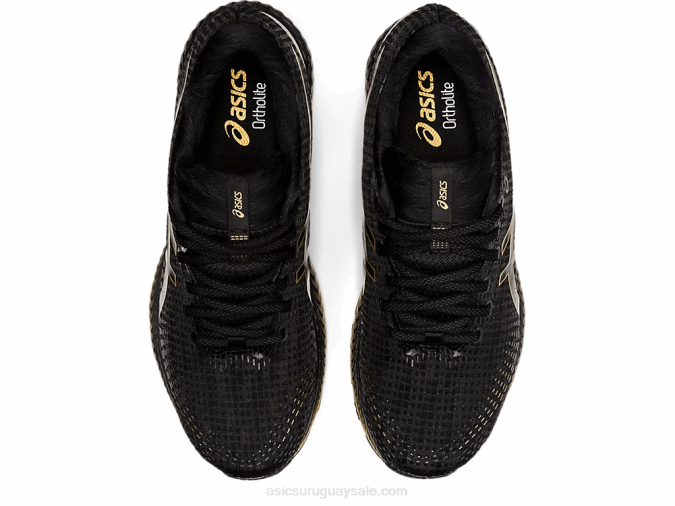 Asics Gel Saiun Zapatillas Negro Oro Puro para Correr - Image 6