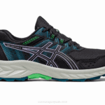 Asics Gel Sneakers Negro Violeta para Rendimiento Deportivo