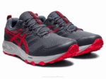 Asics Gel Sonoma 6 Zapatillas Gris y Rojo Eléctrico - Image 2