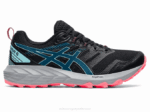 Asics Gel Sonoma 6 Zapatillas Negro Verde Azulado Profundo