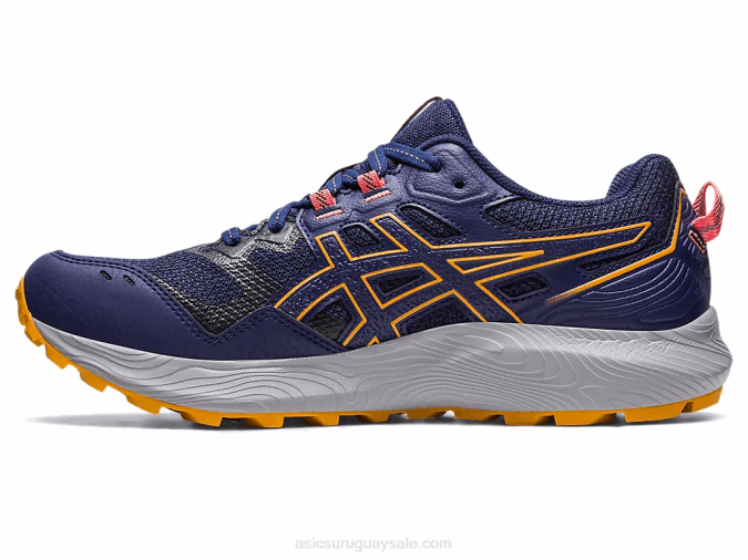 Asics Gel Sonoma 7 Zapatillas Azul Índigo Papaya Deportivas Comodas - Image 4