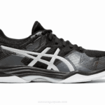 Asics Gel Táctica 2 Zapatillas Negras y Plateadas
