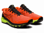 Asics Gel Trabuco 10 Zapatillas Impactantes Naranja Negro - Image 2