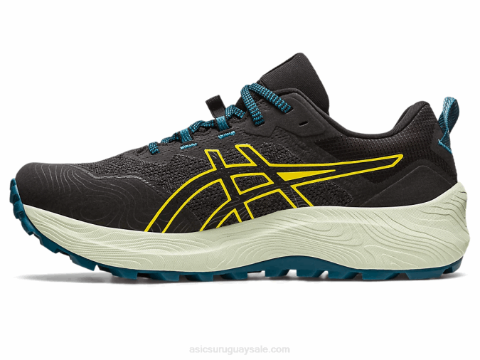 Asics Gel Trabuco 11 GTX Zapatillas de Trail Negro Amarillo Dorado - Image 4