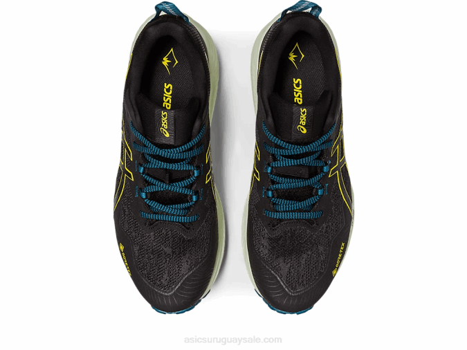 Asics Gel Trabuco 11 GTX Zapatillas de Trail Negro Amarillo Dorado - Image 6