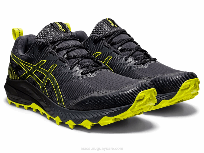 Asics Gel Trabuco 9 Zapatillas Gris Portador Yuzu Agrio Ideal para Senderismo - Image 2