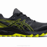 Asics Gel Trabuco 9 Zapatillas Gris Portador Yuzu Agrio Ideal para Senderismo