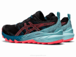 Asics Gel Trabuco 9 Zapatillas Negro Coral Ardiente Aventura - Image 3