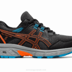Asics gel-ventura 8 zapatos escolares negro naranja caléndula