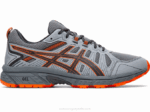 Asics Gel Venture 7 Extra Ancho Gris Habanero Aventura y Comodidad