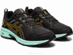 Asics Gel Venture 7 Zapatillas Anchas Negro Naranja Estilo Aventura - Image 2