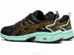 Asics Gel Venture 7 Zapatillas Anchas Negro Naranja Estilo Aventura - Image 3
