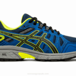 Asics gel-venture 7 zapatillas escolares negro amarillo seguridad