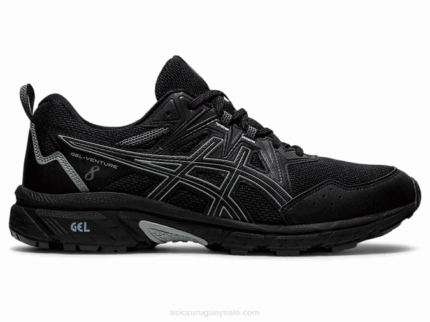 Asics Gel Venture 8 Extra Ancho Zapatillas Negras para Aventura