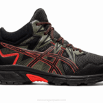 Asics gel-venture 8 mt negro y cereza para aventura