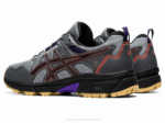 Asics Gel Venture 8 Zapatillas Anchas Gris y Rojo - Image 3
