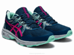 Asics Gel Venture 8 Zapatillas Azul Rosa Glo para Aventura - Image 2