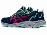 Asics Gel Venture 8 Zapatillas Azul Rosa Glo para Aventura - Image 3