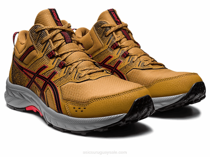 Asics gel-venture 9 mt bronceado y rojo eléctrico para aventura - Image 2