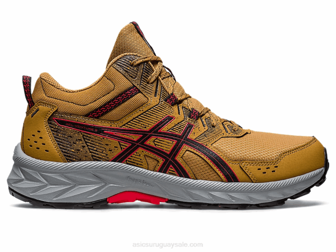 asics_gel_venture_9_mt_bronceado_y_rojo_electrico_para_aventura.png Asics gel-venture 9 mt bronceado y rojo eléctrico para aventura - Image 1