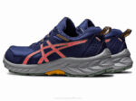 Asics Gel Venture 9 Zapatillas Anchas Azul Índigo Papaya - Image 3