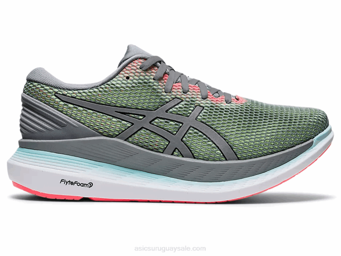 Asics Glideride 2 Lite Show Zapatillas Yeso Plata Confort y Estilo - Image 1
