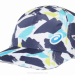 Asics gorra gráfica blanca brillante estilo único