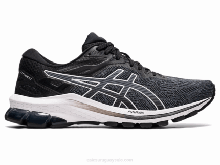 Asics gt-1000 10 zapatillas blancas y negras para correr