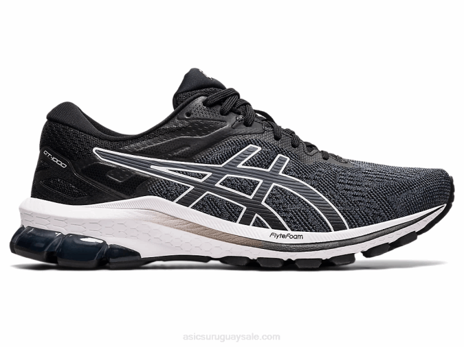 Asics gt-1000 10 zapatillas blancas y negras para correr - Image 1