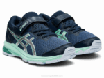 Asics gt-1000 10 zapatos preescolar trueno azul plata - Image 2