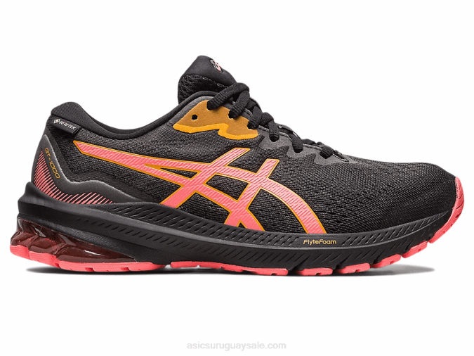 Asics gt-1000 11 gtx negro papaya zapatillas running confort y estilo - Image 1
