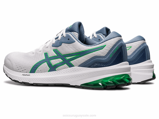 Asics gt-1000 11 Zapatillas Blanco Azul Acero Rendimiento Deportivo - Image 3