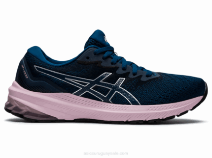 Asics gt-1000 11 zapatillas de running azul mako rosa