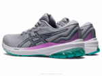 Asics gt-1000 11 Zapatillas Gris Glaciar Azul Marino Rendimiento Cómodo - Image 3