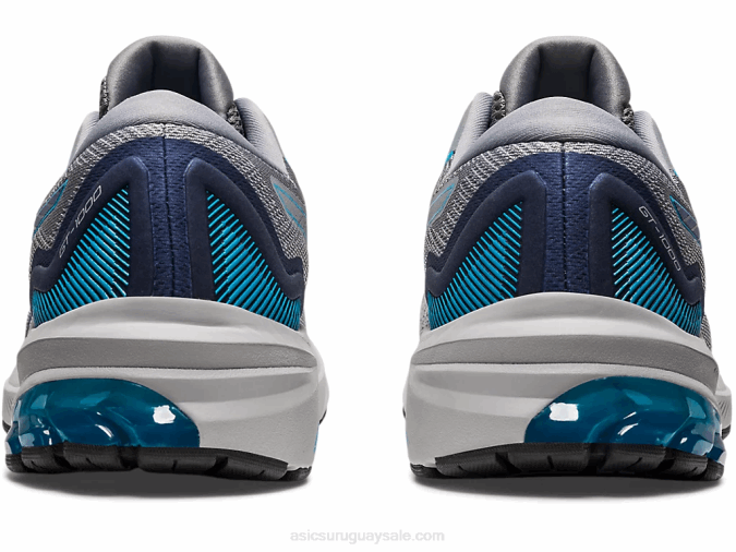 Asics gt-1000 11 Zapatillas Gris Piedmont Azul Índigo Confort y Estilo - Image 4